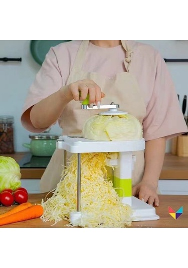 Jian Fan El Krank Rende Mutfakçok Fonksiyonlu Sebze Kesici Beyaz