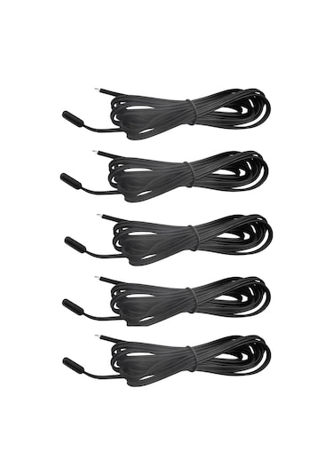 5 Adet 10k Ntc Plastik Uçlu Termostat Sensör Tuzlu Suya Uygun