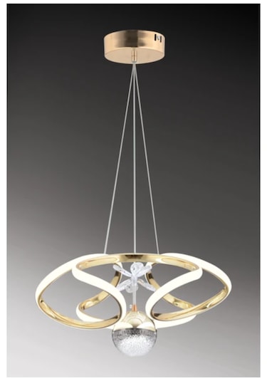 Modern Led Avize 3 Işık Renkli Beyaz-sarı-gün Işığı