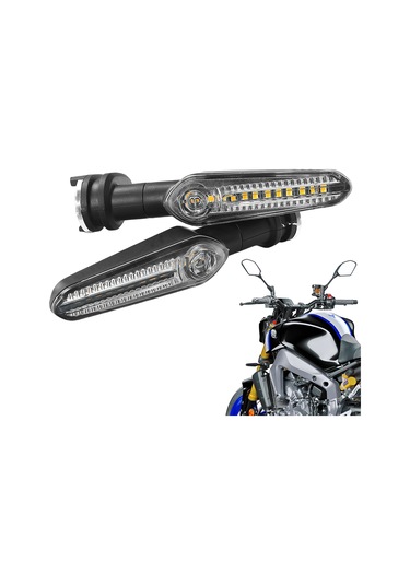 Geeroyoo Yamaha Motosikletler İçin Yüksek Parlaklıklı Led Sinyal Lambası - Mt07, Mt09, Mt10 Ve Diğer Modeller İçin Uygun