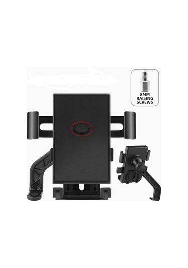 Otommatik Model Motosiklet Telefon Tutucu Ayna Bağlantılı Renkli