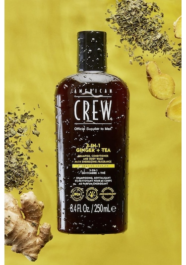 American Crew Men Ginger + Tea 3 Ü 1 Arada Şampuan 250ml