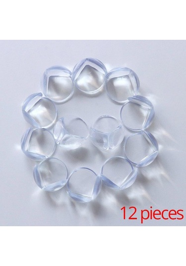 Jmsstore Silikon Köşe Koruyucu 12'li Şeffaf