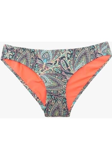 Deep Beach Şal Desenli Renkli Astarlı Bikini Altı Db200507ba 001
