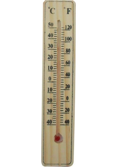 Kenpazar Ahşap Oda Sıcaklığı Sıcaklık Ölçümü Termometresi Küçük Boy