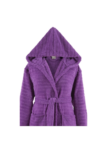 Zeynep Tekstil Comfy Kapşonlu Wellsoft Peluş Sabahlık Robdeşambr Bornoz Mor Zeynep Tekstil Comfy Kapşonlu Wellsoft Peluş Sabahlık Robdeşambr Bornoz Mor