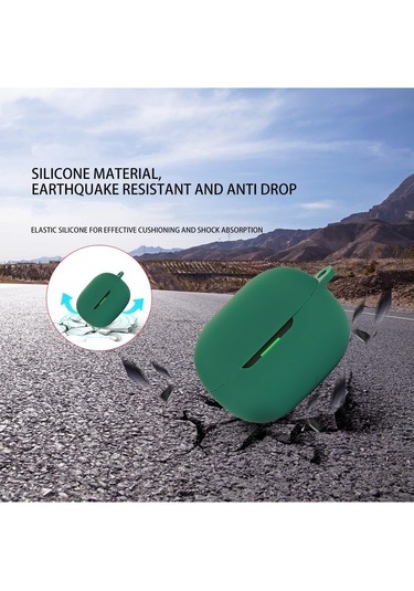 Xiaomi Redmi Buds 5 Pro Uyumlu Soft Silikon Kılıf+kanca Haki