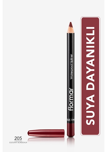 Flormar Dudak Kalemi - Waterproof Lipliner 205 Elegant Bordeaux 8690604111053