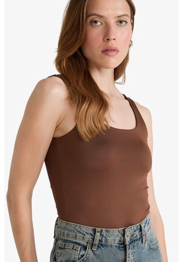 Defacto Kare Yaka Basic Düz Çıtçıtlı Body F8245ax25aubn316 Kahve-bn316 Defacto Kare Yaka Basic Düz Çıtçıtlı Body F8245ax25aubn316 Kahve-bn316