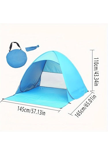 Küçük Plaj Çadırı Açık Mavi