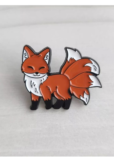 Proshik Broş Dokuz Kuyruklu Tilki Rozeti 211086964 Siyah