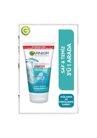 Garnier Saf & Temiz 3ü 1 Arada Temizleme Jeli 150 ML