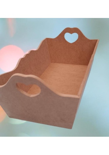 Hobi Dekoratif Model Ekmek Tepsisi Ahşap Mdf Kalpli El Yapımı