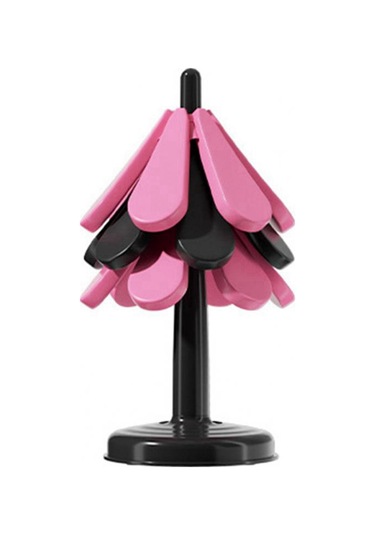 Silikon Altlık Seti Sıcak Tencereler İçin Yalıtımlı Tencere Altlıkları Pembe Ve Siyah Pembe  -  Siyah