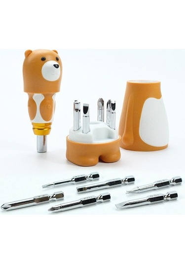 Trendooze Homyl Çocuk Tornavida Bit Seti - Renkli, Çoklu Uygulamalı