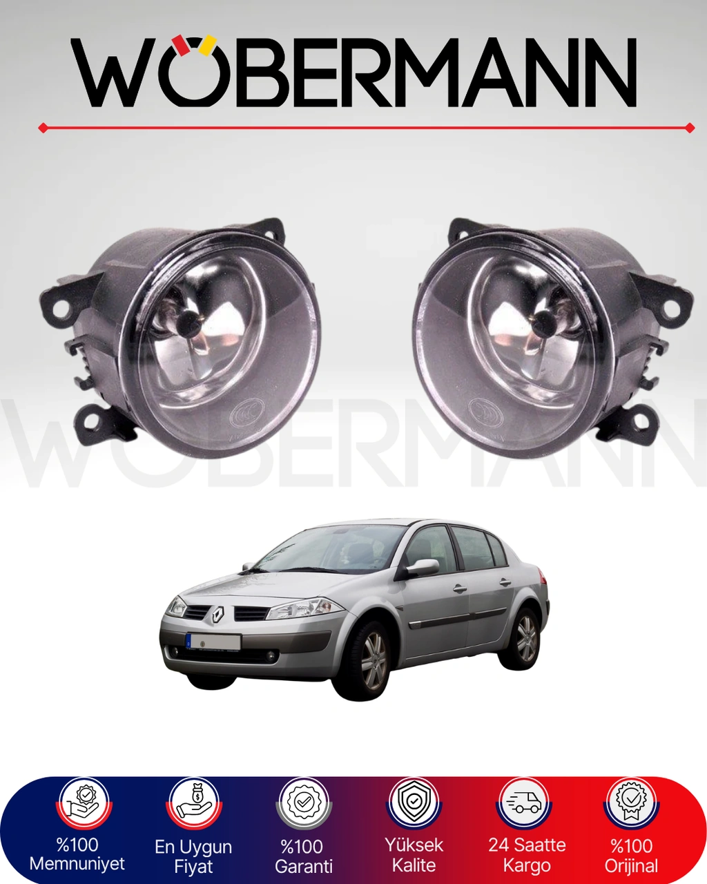 Wöbermann Renault Megane 2 Sis Far Seti 2003 2009 Uyumlu