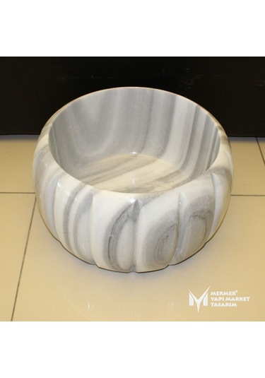 Marmara Çizgili Kabak Model Kurna