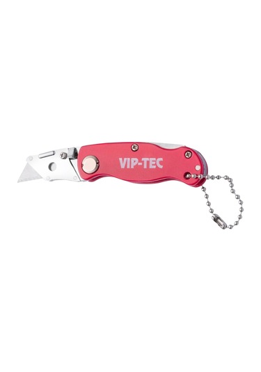 Vip-tec Vt875158 Mini Katlanır Metal Maket Bıçağı Kırmızı