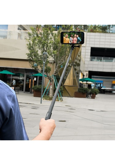 Sones Amagisn 70cm Görünmez Düz Çekmeli Selfie Çubuğu Spor Kamera Aksesuarları, Özellikler: Çubuk + 1/4 Dönüş 3 Çene + Vida