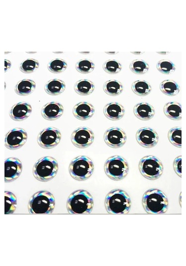 3d Göz - 7 Mm - Jig Rapala Kaşık Silikonlar Için Yapay Göz - 50 A