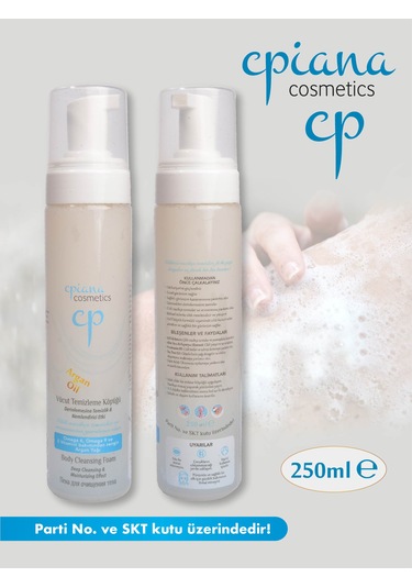 Vücüt Temizleme Köpüğü Argan Yağı 250ml