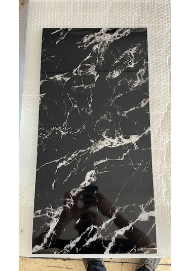 10 Adet 60x30 Kendinden Yapışkanlı Duvar Paneli Siyah