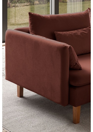 Flexy Köşe Koltuk Takımı Kiremit