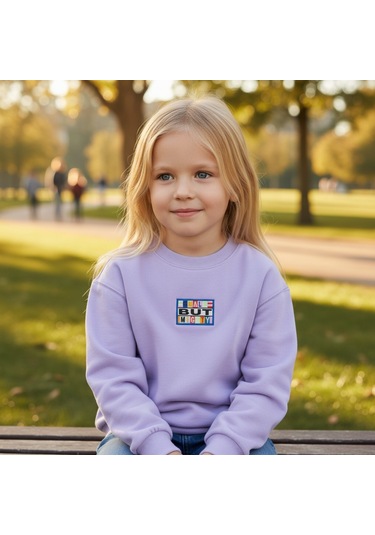 Kız Çocuk Sweatshirt Mor