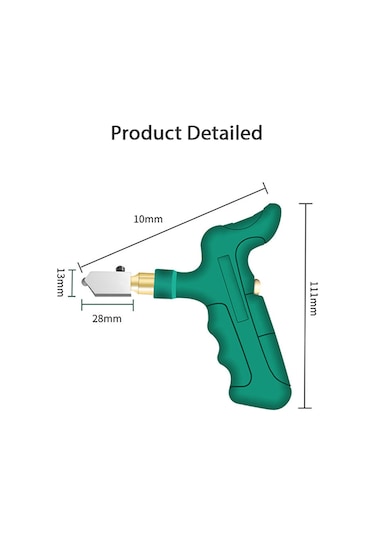 Aubyhe Cam Ve Seramik Kesici Takımı, Elden Tutulan Metal-plastik Gövde İle 2 Adet Yedek Uç, Kolay Ve Pratik Kullanım