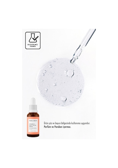 Maruderm C Vitamini ve Peptid Aydınlatıcı Cilt Bakım Serumu 30 ML