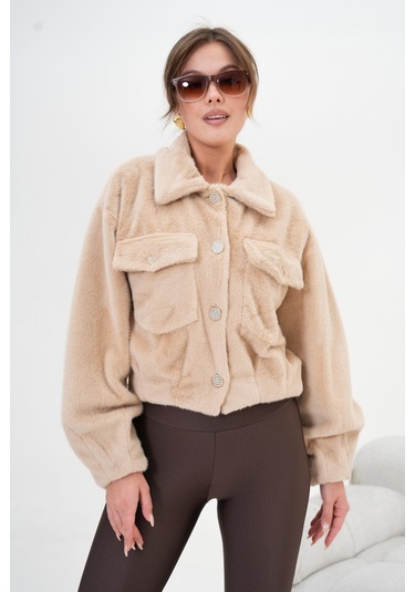 Ftz Kadın Kaşmir Mont Beige 30984 Beige Bej