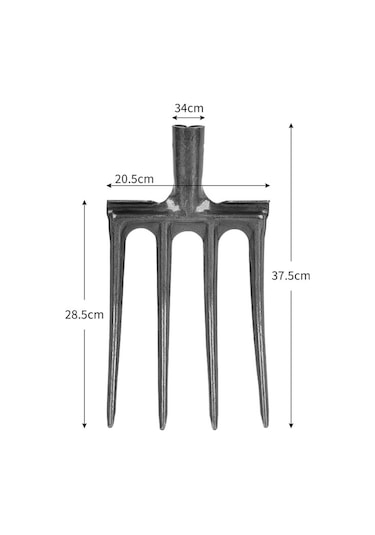 Suntek Bahçe Kazma Çatalı Kafa Döner Çatal Kafa Sadece Çok