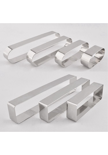 Gatherco Paslanmaz Çelik Mus Halkası Kalıbı, Uzun Oval Tiramisu Pişirme Kalıbı, Kekler, Turtalar Ve Tatlılar İçin Mini Kurabiye Kalıpları Gatherco Paslanmaz Çelik Mus Halkası Kalıbı, Uzun Oval Tiramisu Pişirme Kalıbı, Kekler, Turtalar Ve Tatlılar İçin Mini Kurabiye Kalıpları