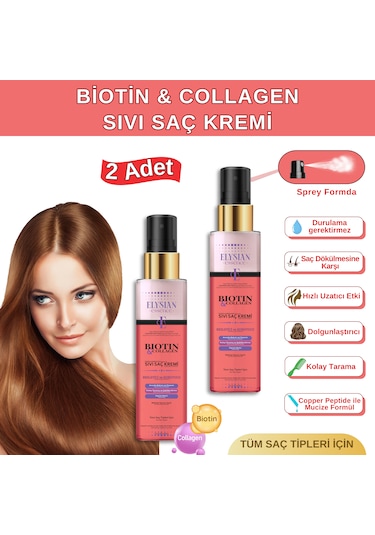 Elysian Essence Biotin & Collagen Sıvı Saç Kremi 2'li Set