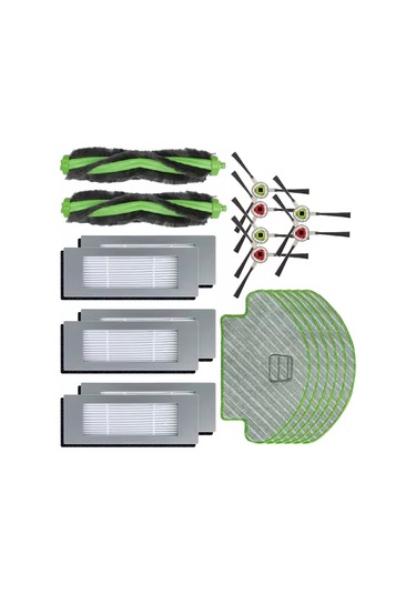 Junzhuodianpu İrobot Roomba Combo 111/113 R113840 Elektrikli Süpürgeler İçin 20 Hepa Filtresi, Ana Fırçalar Ve Paspaslar