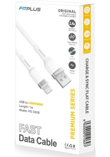 Fitplus Premium Ps-302 Lightning Data/Şarj Kablosu 2.4A 1Mt (521350864)