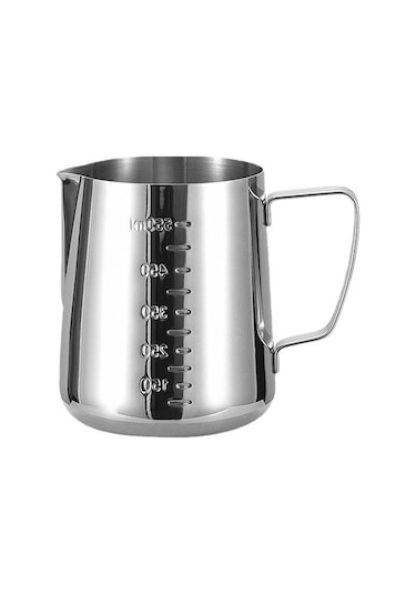 304 Çelik 600 Ml Kahve Süt Köpürtme Potu Sütlük Pitcher Cin503