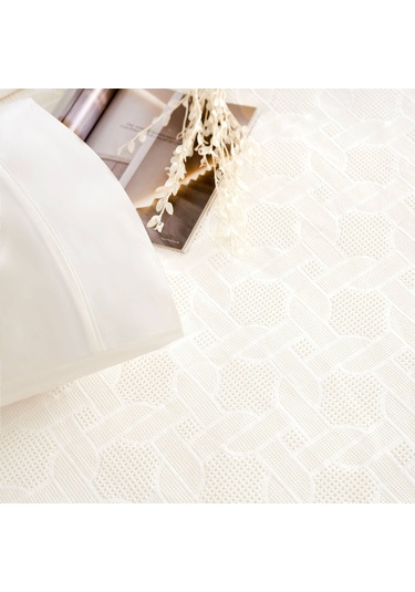 Taç Jakar Callie Çift Kişilik Pike Takımı Ekru 000000001000047222