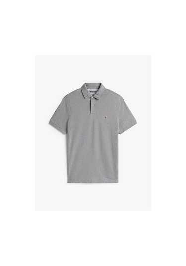 Tommy Hilfiger Erkek 1985 Regular Polo T-shirt-13315 Medıum Grey Heather