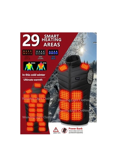 Willowhaven Erkek Ve Kadın Isıtmalı Yelek, 4 Kontrollü, 3 Isı Seviyeli, Pil Hariç, M Beden