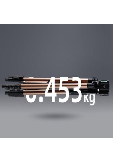 Createtech 110 Cm Alüminyum Tripod, Kamera Ve Telefon Destekli Canlı Akış Standı