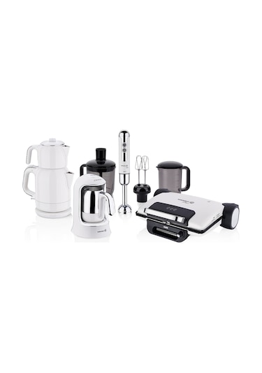 Korkmaz A1824 Vanilya 4'lü 14 Parça Elektro Set