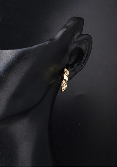 Bilezikci Damla Yolu Taşsız 14 Ayar Altın Takı Seti