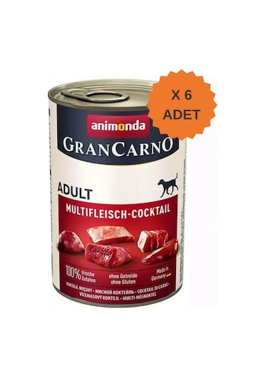 Animonda Grancarno Karışık Etli Yetişkin Köpek Konservesi 400gr X 6 Adet
