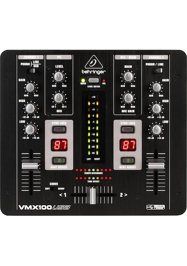 Behringer Vmx100usb Professional 2-channel Dj Mixer With Usb/audi