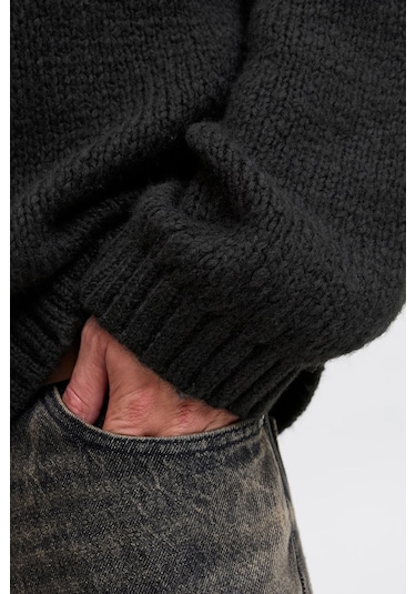 Jack & Jones Jcokidd Erkek Kazak Siyah