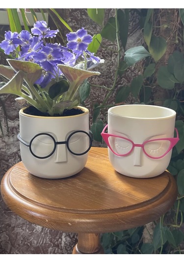 Saburg Çiçek Saksısı 0,65 Litre Saksı Seti 2 Adet Otomatik Sulama Saksı 138199335