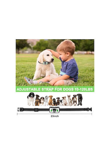 Geeroyoo Köpek Eğitim Ve Otomatik Havlama Durdurma Kolyesi, 4 Modlu, Su Geçirmez, Uzaktan Kumandalı