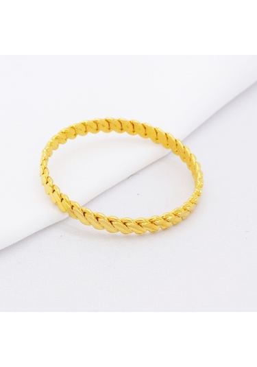Ferizz Altın Kaplama 3Lü Adana Burma Çocuk Bileziği Sarı
