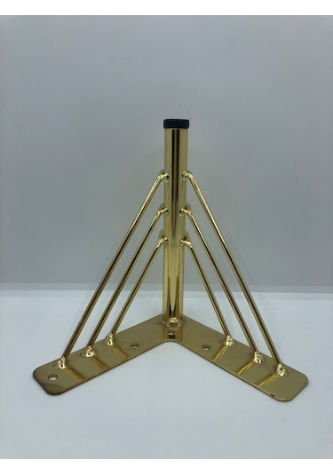 Metal, 15 12 12 Cm Gold Kaplama Koltuk,baza, Ayağı 4 Adet